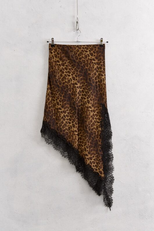 Asymmetrical Printed Viscose Skirt