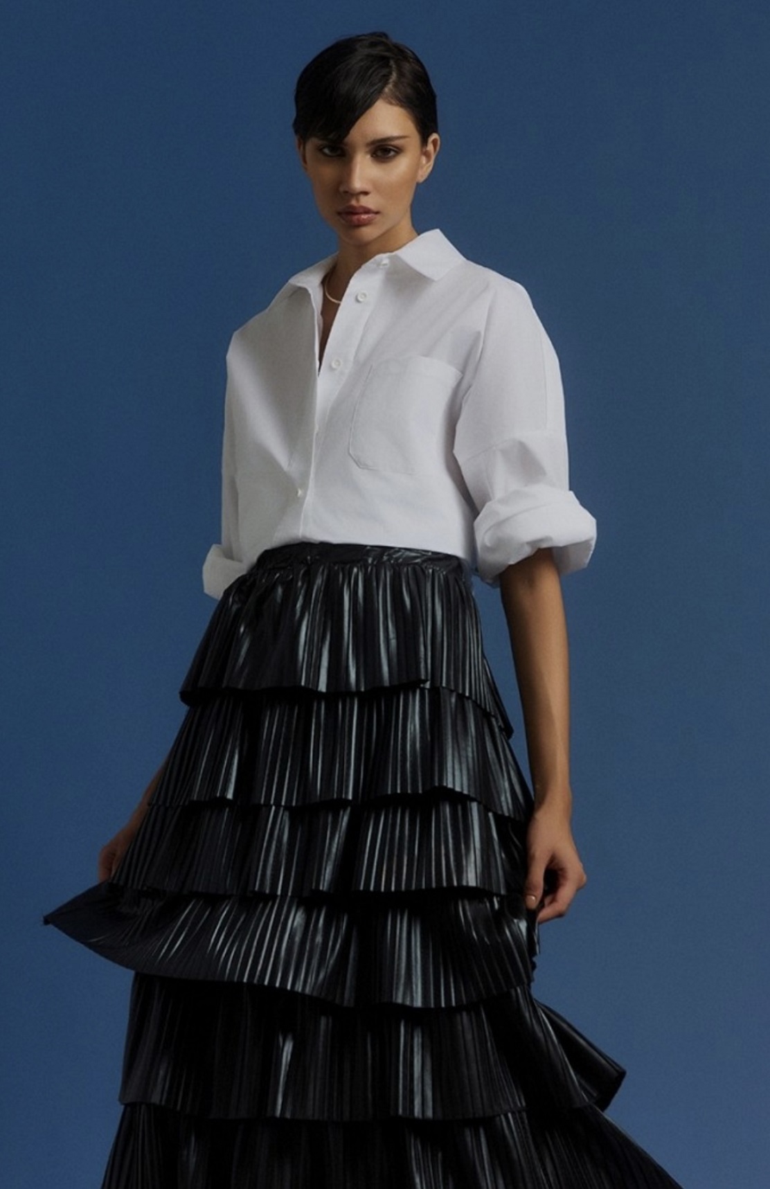 Eco leather maxi skirt - Image 2