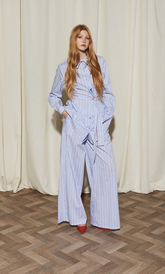 Ada cotton stripe pant