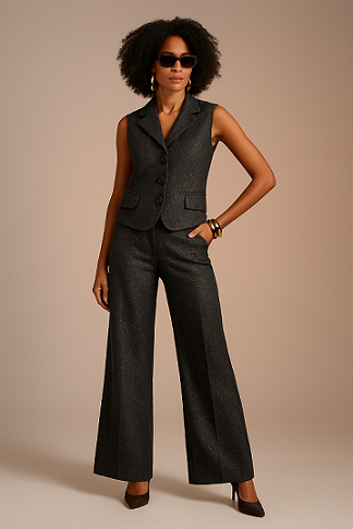 HERRINGBONE SUIT PANTS - Image 3