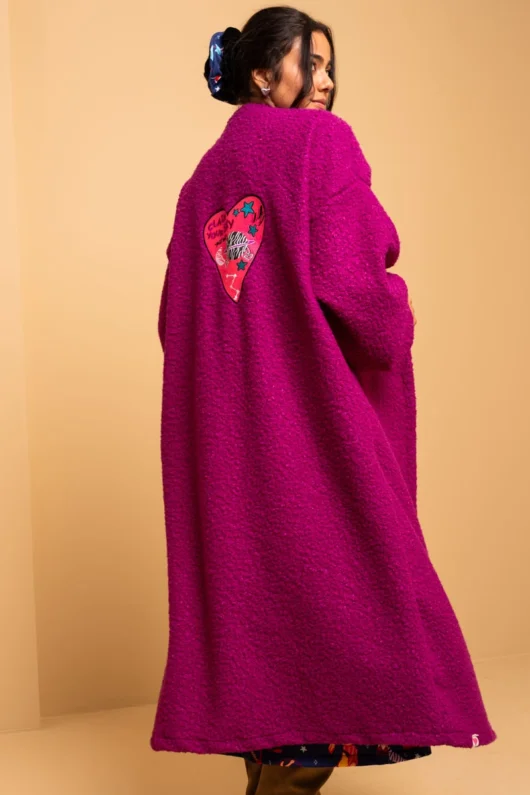 Bianca Coat Magenta Petit Boutik
