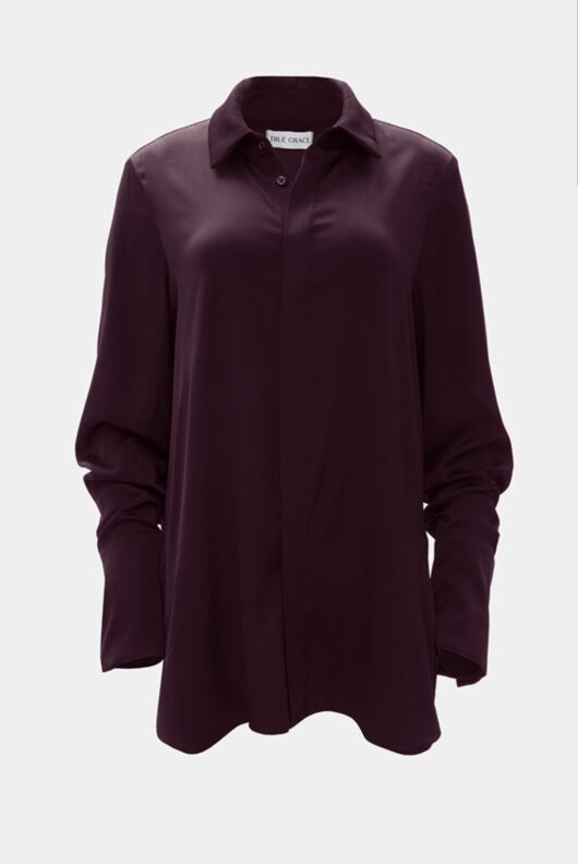 Shirt Satin Purple