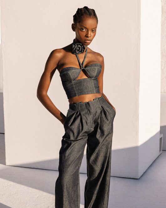 Alternative view of Osiria denim Top