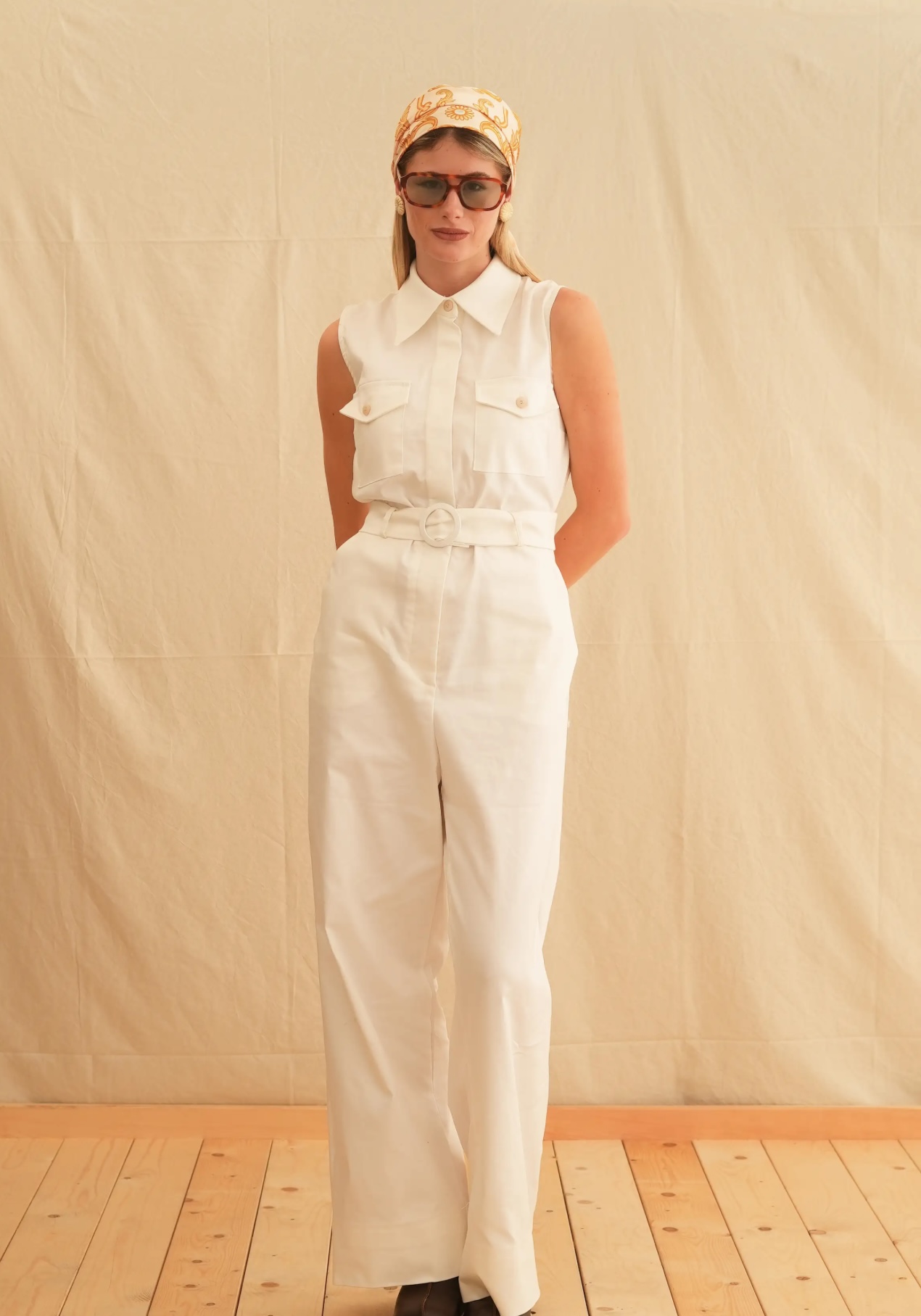 Ivory Safari Jumpsuit - Image 4
