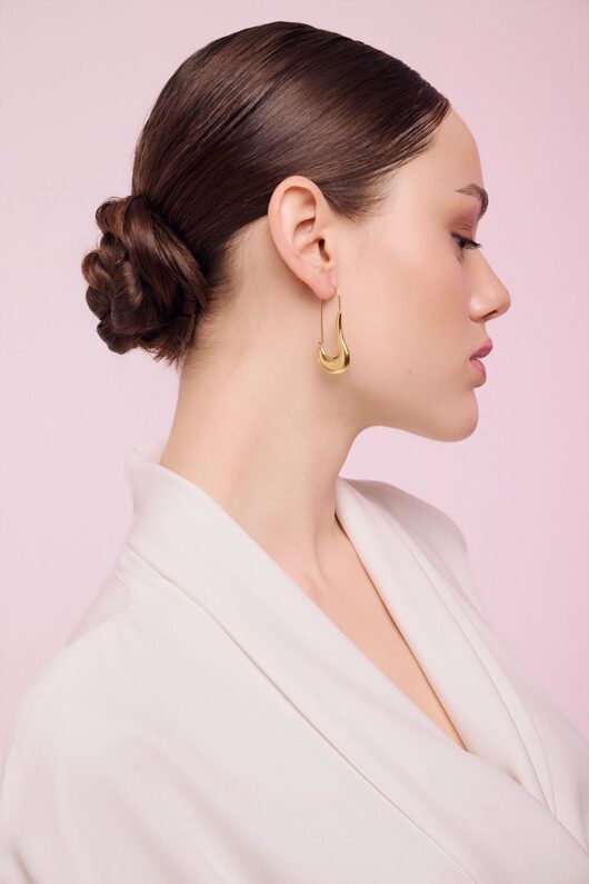 Alternative view of Luna Steel Earrings