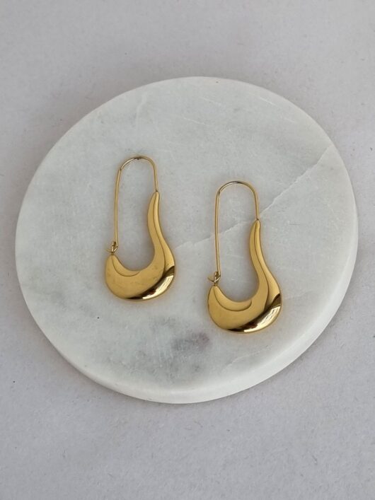 Luna Steel Earrings