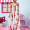 Matina Dress Vis Multi Stripes Strawberries Φόρεμα με Ζώνη & Τσέπες Petit Boutik - Image 4