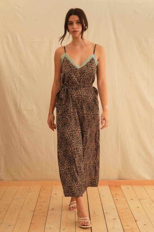 Animal Satin Dress