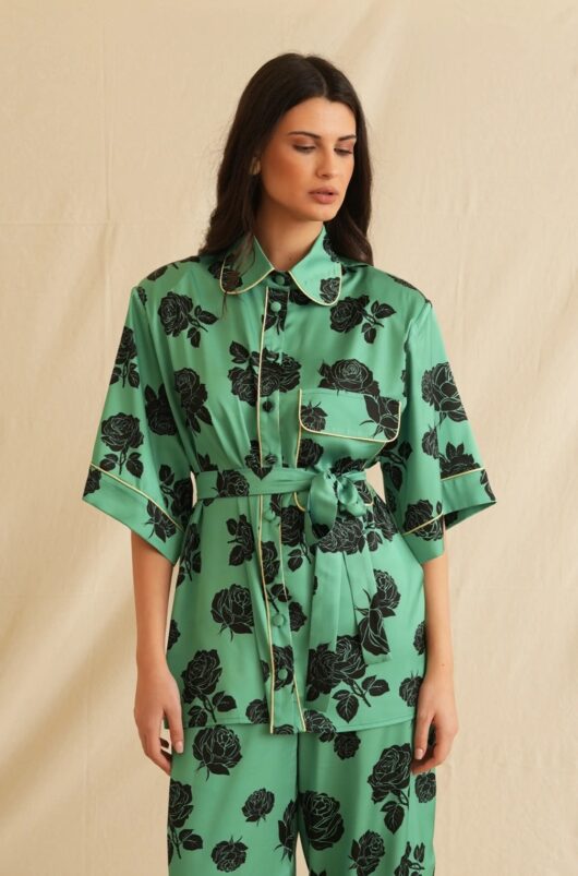 Black Juliet Short Sleeve Shirt