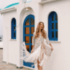 Γυναικείο Maxi Φόρεμα  με Παγιέτες, Κρόσσια & Ζώνη - Image 2