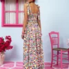 Fenia Dress Vis White Mexican Floral Φόρεμα με Δετές Τιράντες & Τσέπες Petit Boutik - Image 4