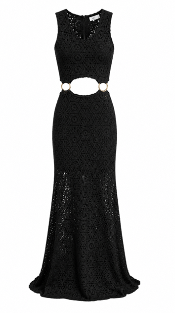 CROCHET LACE CUT OUT DRESS