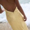 SEQUINED OPEN BACK LONG DRESS - Image 2