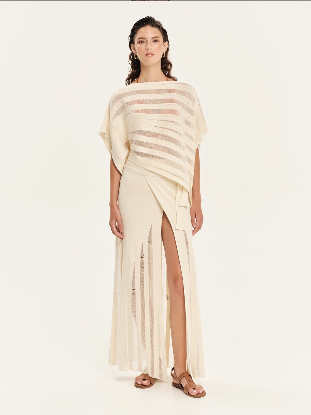 knit skirt pareo