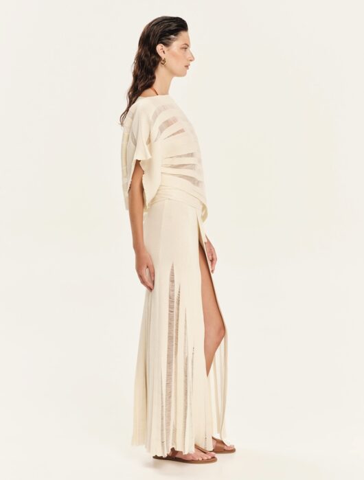 Alternative view of knit skirt pareo