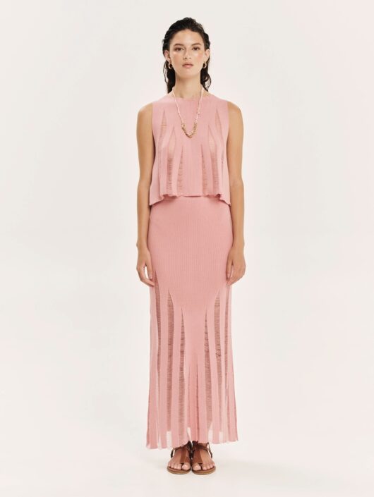Knit Midi Skirt – Magic Sunsets