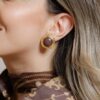 GLIDED MOCHA EARRINGS - Image 2