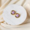 GLIDED LILAC EARRINGS - Image 2