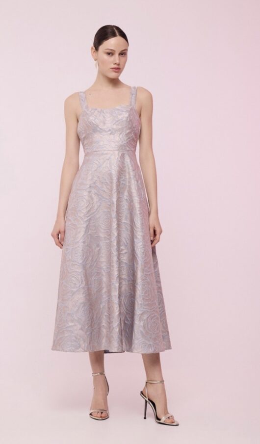 Alternative view of BROCADE MIDI DRESS