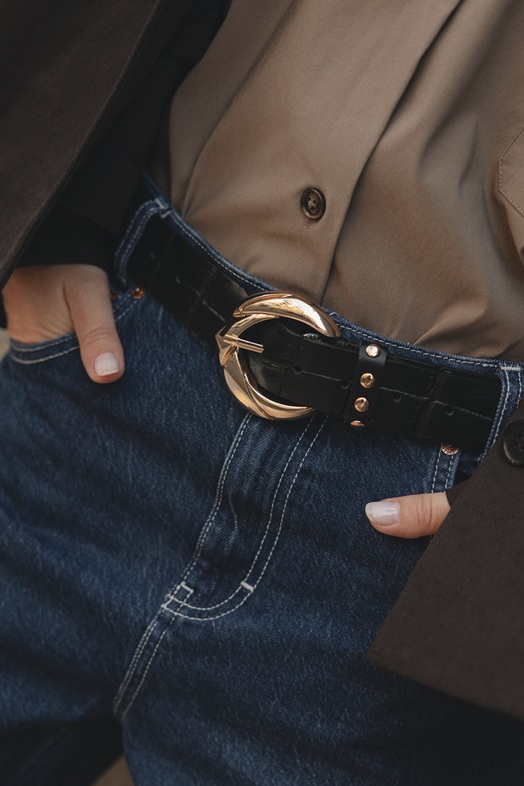 Alternative view of Wandering Star leather belt