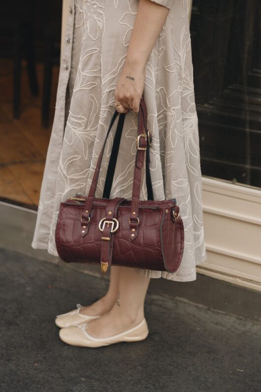 Endlessly Cherry Barrel Bag