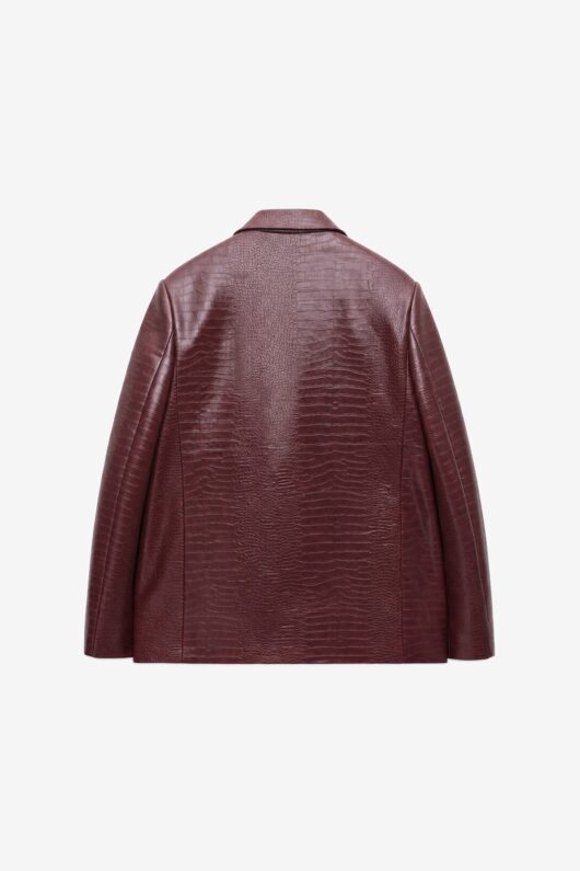 Alternative view of Crocodile Eco-Leather Blazer