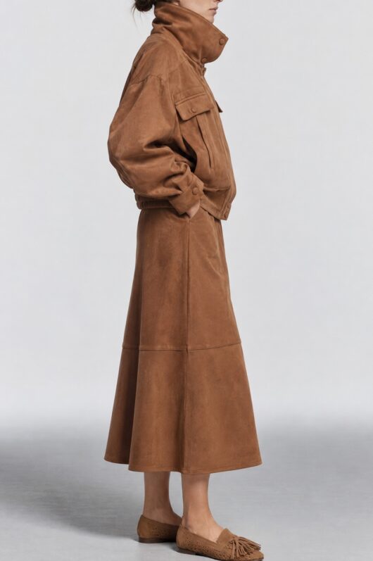 Suede Jacket Camel