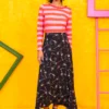 Klara Wrap Skirt Black Acrobats Girls Δετή Φούστα Petit Boutik