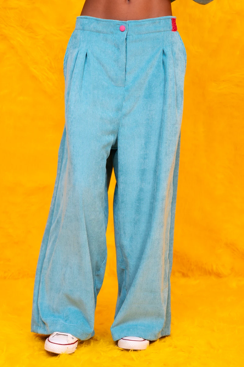 Lucy Pants Κοτλέ Mint Παντελόνι Petit Boutik - Image 3
