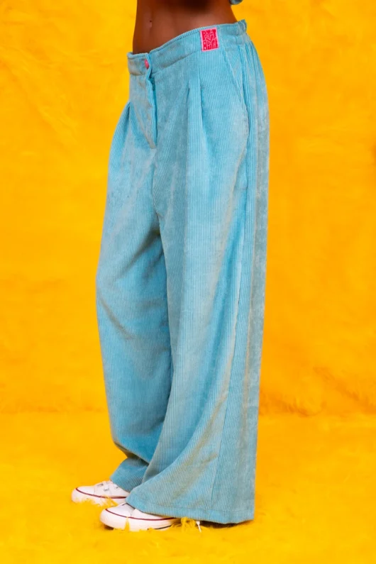 Lucy Pants Κοτλέ Mint Παντελόνι Petit Boutik