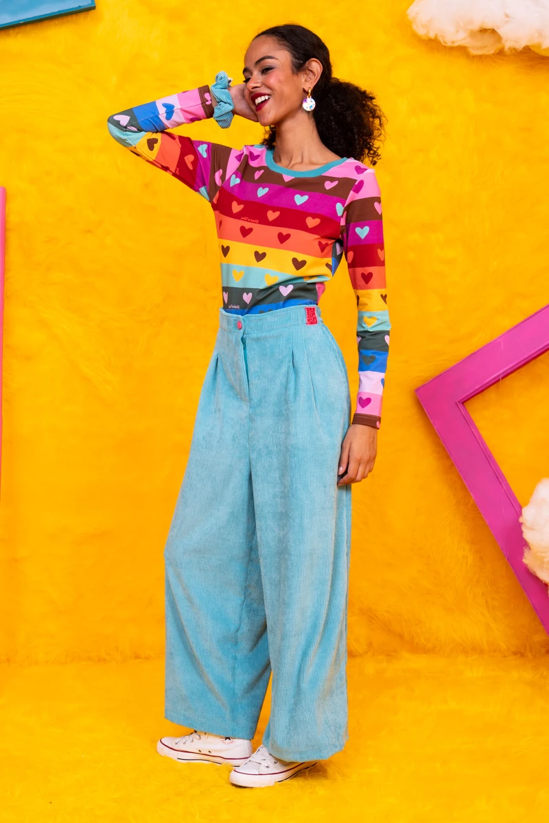Lucy Pants Κοτλέ Mint Παντελόνι Petit Boutik - Image 4