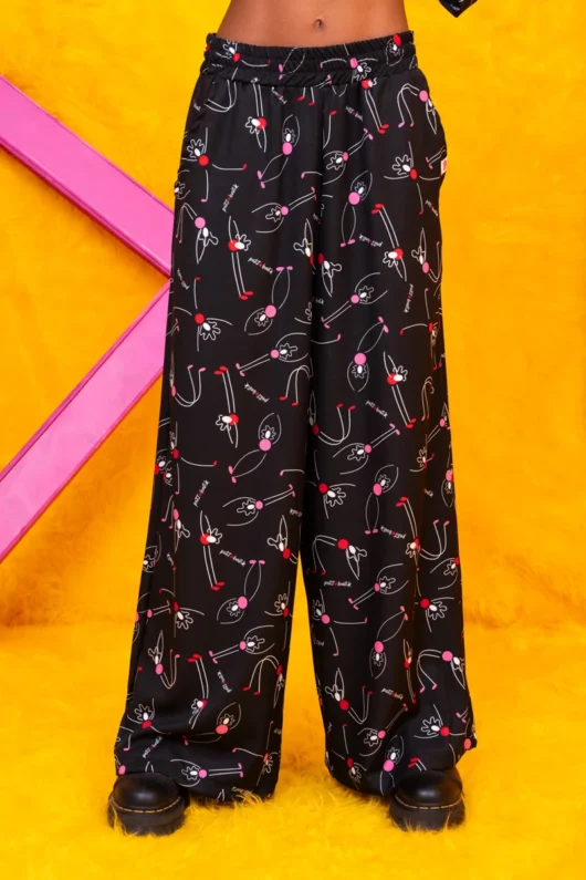 Alternative view of Lora Pants Black Acrobats Girls με Τσέπες Petit Boutik
