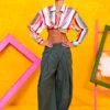 Popy Shirt Multi Stripes Dream Σατέν Πουκάμισο Petit Boutik - Image 5