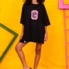 T-shirt Blouse Black Aeroplane Window Κοντομάνικο Μπλουζάκι Petit Boutik - Image 3