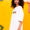 T-shirt Blouse White Lucky Japan Cats Κοντομάνικο Μπλουζάκι Petit Boutik - Image 2