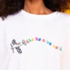 T-shirt Blouse White Plane “‘Ολα θα πάνε καλά” Κοντομάνικο Μπλουζάκι Petit Boutik - Image 2