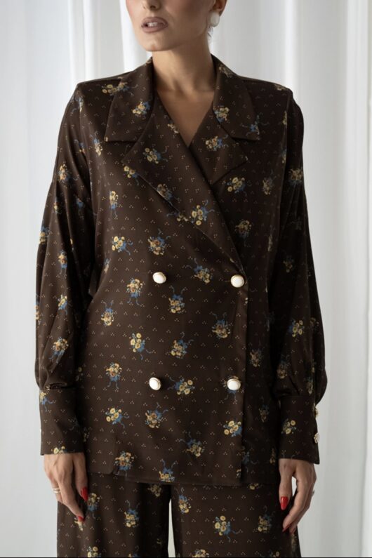 Vintage Daisy Blazer Shirt
