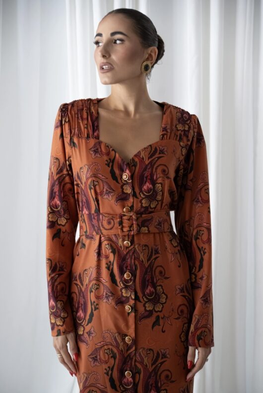 Mirabelle Maxi Vintage Dress